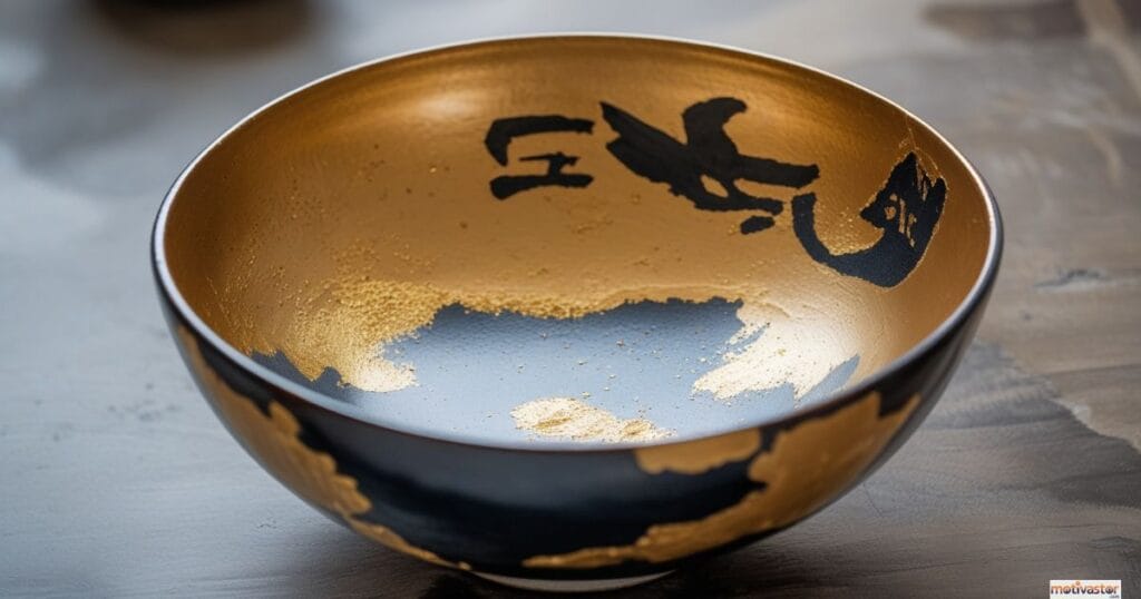 A Kintsugi bowl, one of the most powerful visual growth mindset examples, showing how failure can be made beautiful and strong.